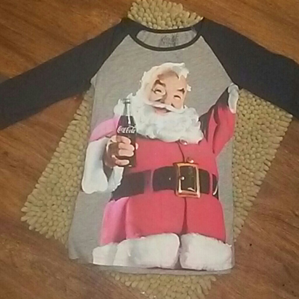 Santa Coca Cola Quarter Sleeve Tee🎅